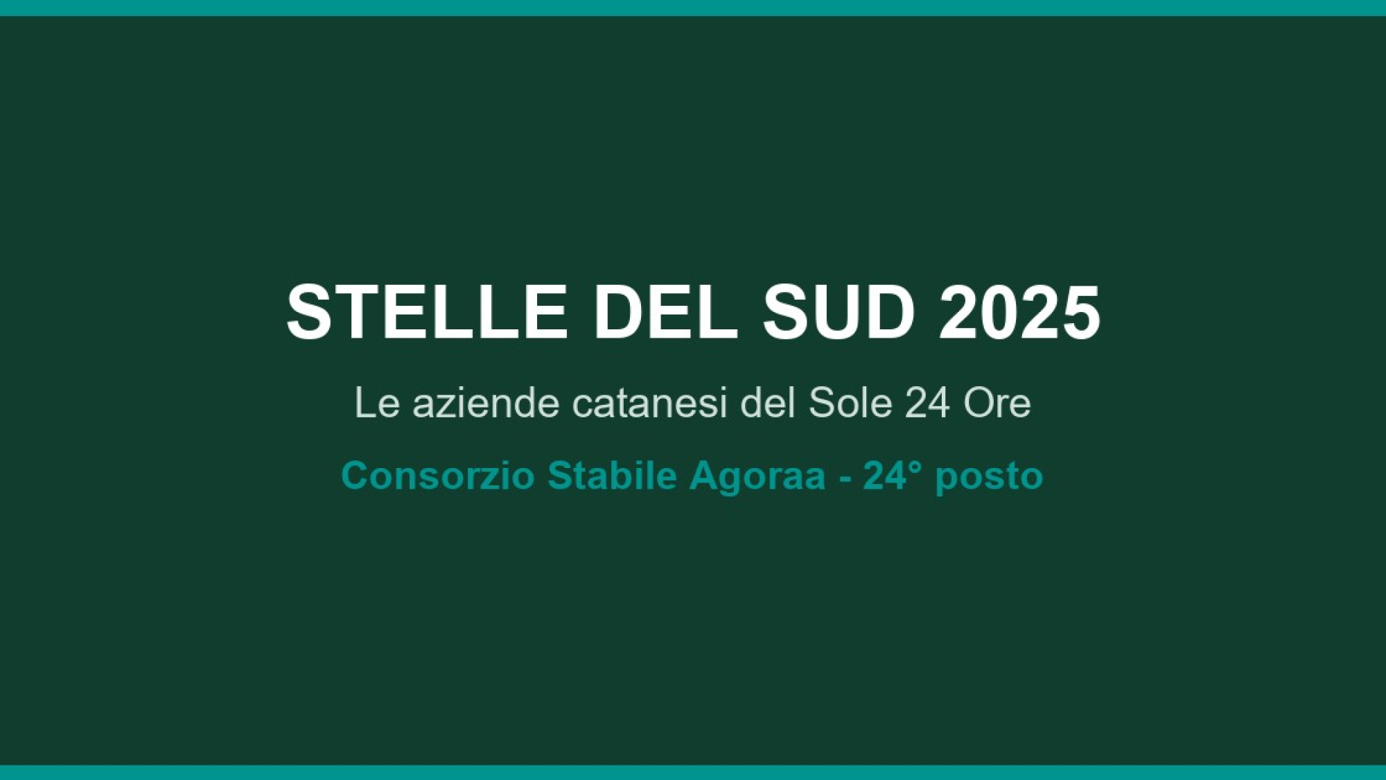 CataniaToday - Stelle del Sud 2025: le aziende catanesi in crescita scelte dal Sole 24 Ore