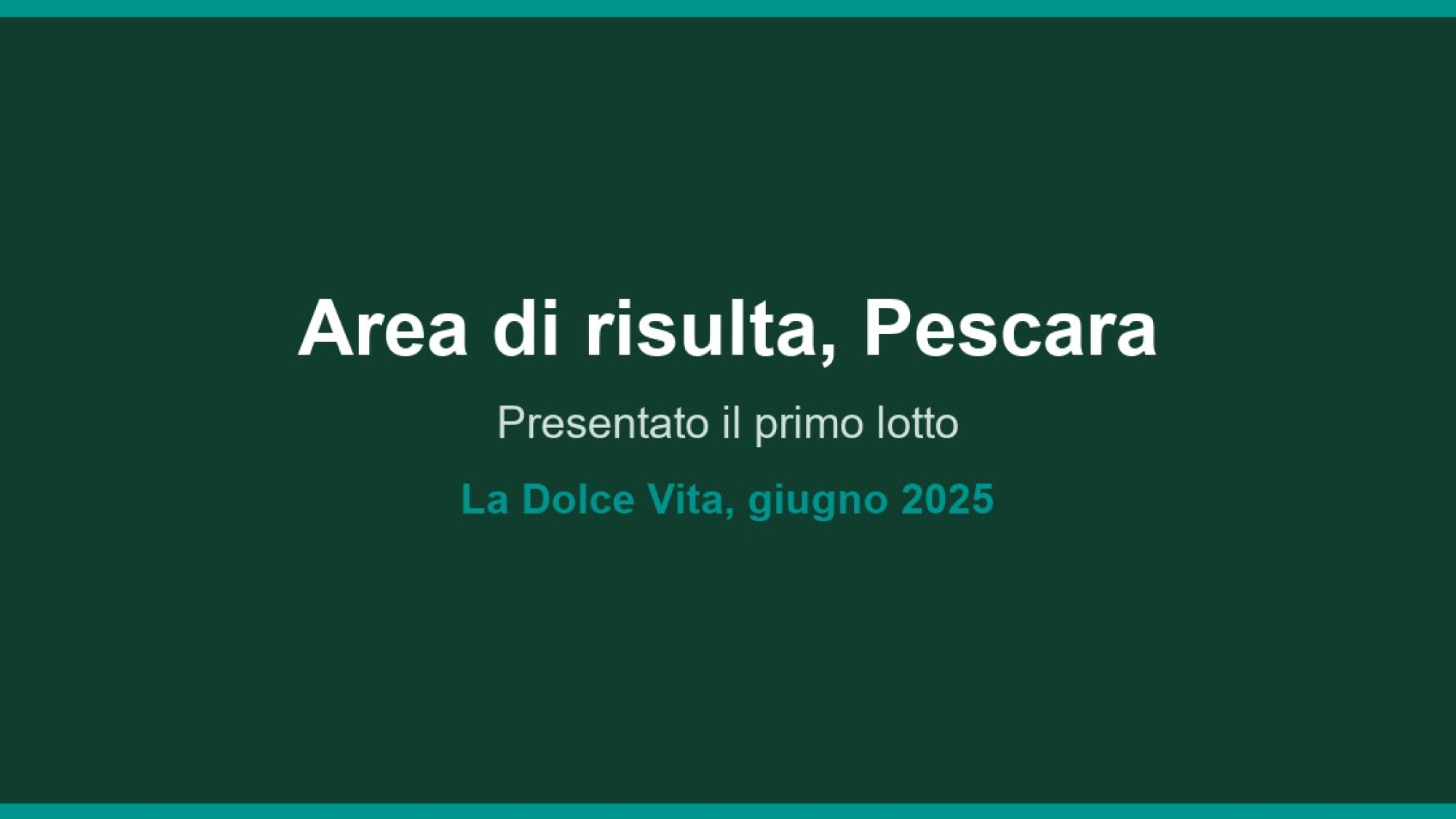 La Dolce Vita - Ex Area di Risulta: via ai lavori entro l'estate, presentato il primo lotto